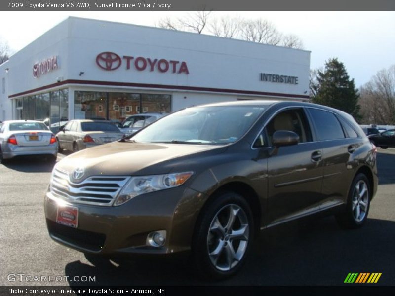 Sunset Bronze Mica / Ivory 2009 Toyota Venza V6 AWD