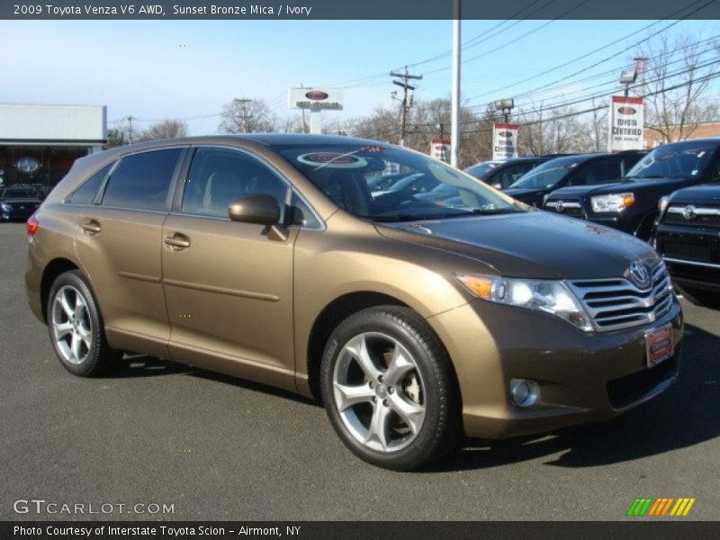 Sunset Bronze Mica / Ivory 2009 Toyota Venza V6 AWD