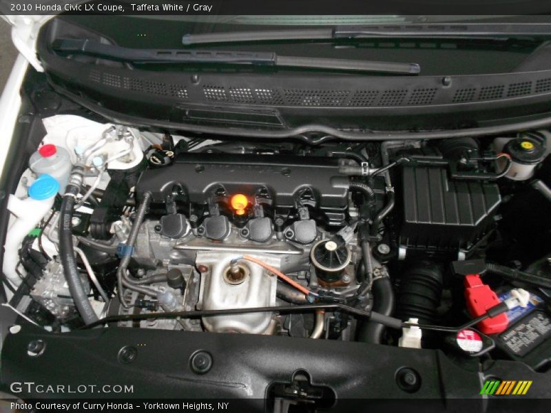 Taffeta White / Gray 2010 Honda Civic LX Coupe
