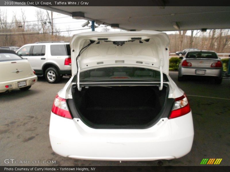 Taffeta White / Gray 2010 Honda Civic LX Coupe