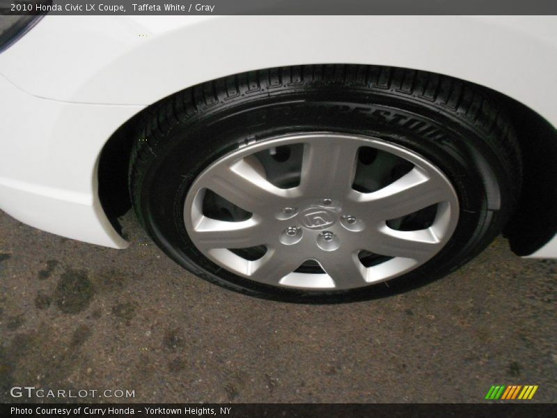 Taffeta White / Gray 2010 Honda Civic LX Coupe