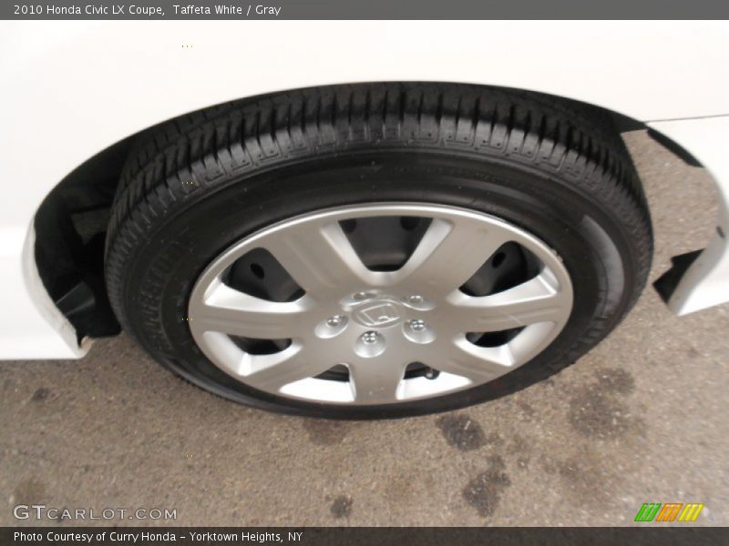 Taffeta White / Gray 2010 Honda Civic LX Coupe