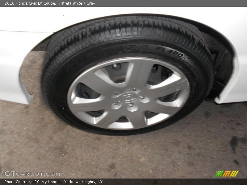 Taffeta White / Gray 2010 Honda Civic LX Coupe