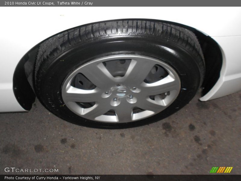 Taffeta White / Gray 2010 Honda Civic LX Coupe
