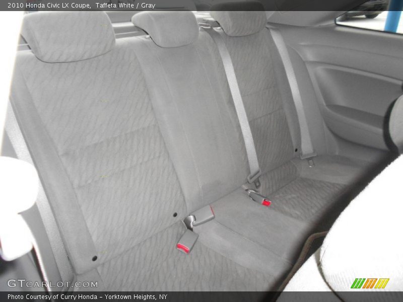 Taffeta White / Gray 2010 Honda Civic LX Coupe