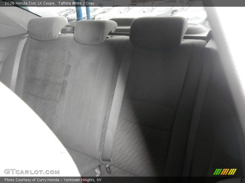 Taffeta White / Gray 2010 Honda Civic LX Coupe