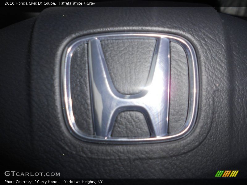 Taffeta White / Gray 2010 Honda Civic LX Coupe