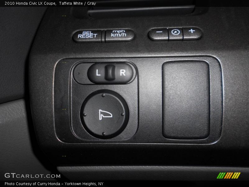 Taffeta White / Gray 2010 Honda Civic LX Coupe