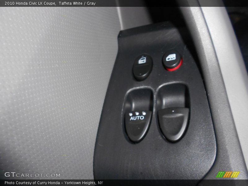 Taffeta White / Gray 2010 Honda Civic LX Coupe
