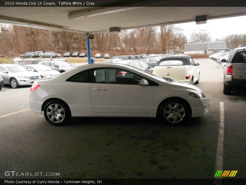 Taffeta White / Gray 2010 Honda Civic LX Coupe