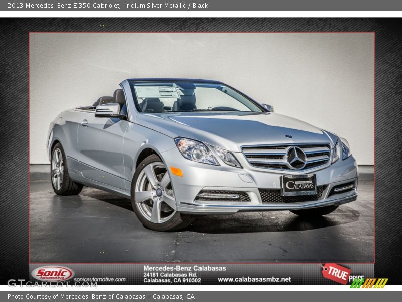 Iridium Silver Metallic / Black 2013 Mercedes-Benz E 350 Cabriolet