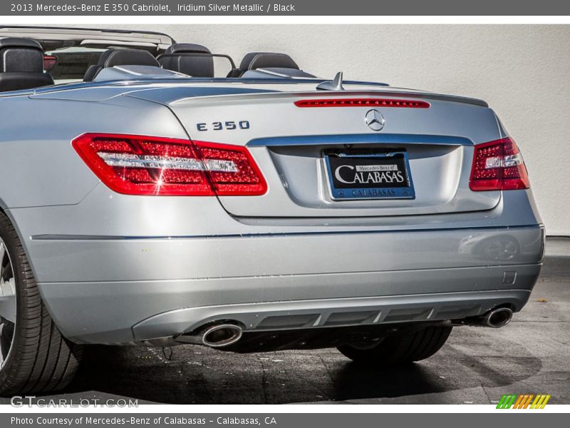 Iridium Silver Metallic / Black 2013 Mercedes-Benz E 350 Cabriolet