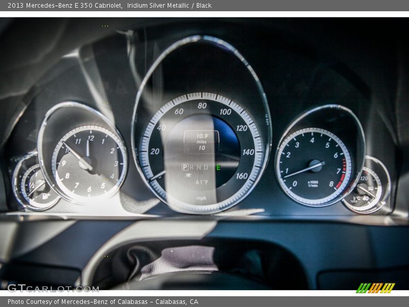 Iridium Silver Metallic / Black 2013 Mercedes-Benz E 350 Cabriolet