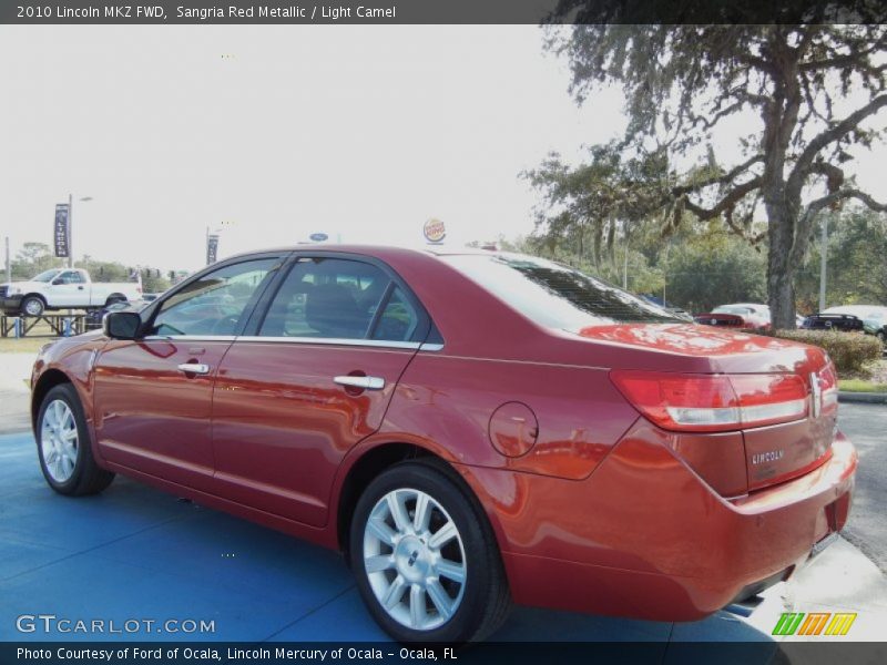 Sangria Red Metallic / Light Camel 2010 Lincoln MKZ FWD