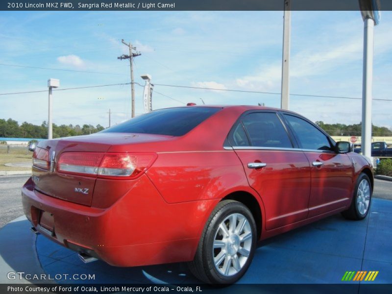 Sangria Red Metallic / Light Camel 2010 Lincoln MKZ FWD
