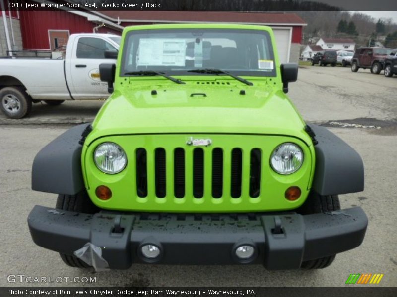 Gecko Green / Black 2013 Jeep Wrangler Sport 4x4