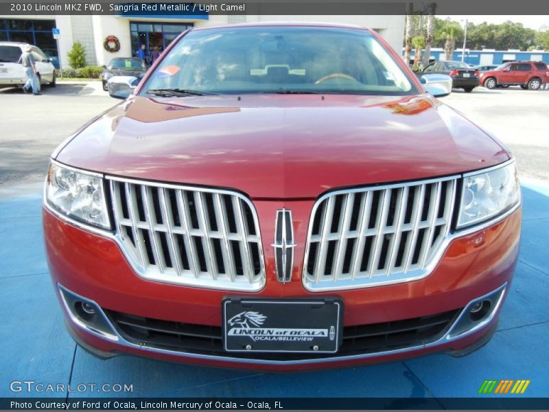 Sangria Red Metallic / Light Camel 2010 Lincoln MKZ FWD
