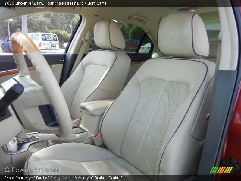 Sangria Red Metallic / Light Camel 2010 Lincoln MKZ FWD
