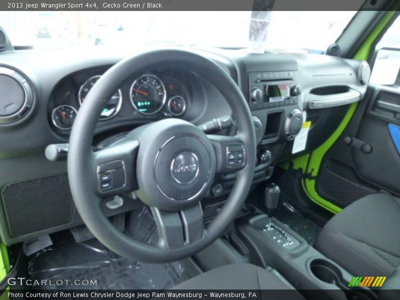 Gecko Green / Black 2013 Jeep Wrangler Sport 4x4
