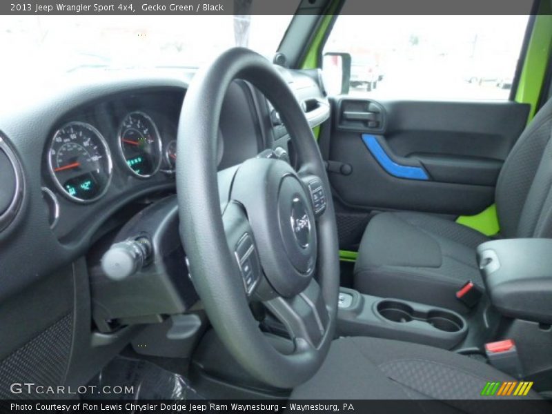 Gecko Green / Black 2013 Jeep Wrangler Sport 4x4