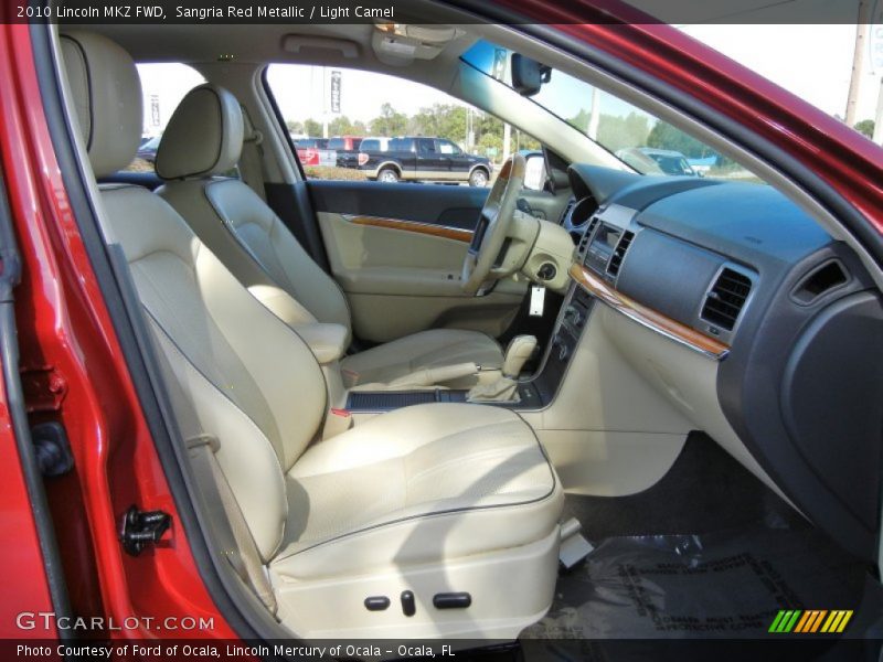 Sangria Red Metallic / Light Camel 2010 Lincoln MKZ FWD