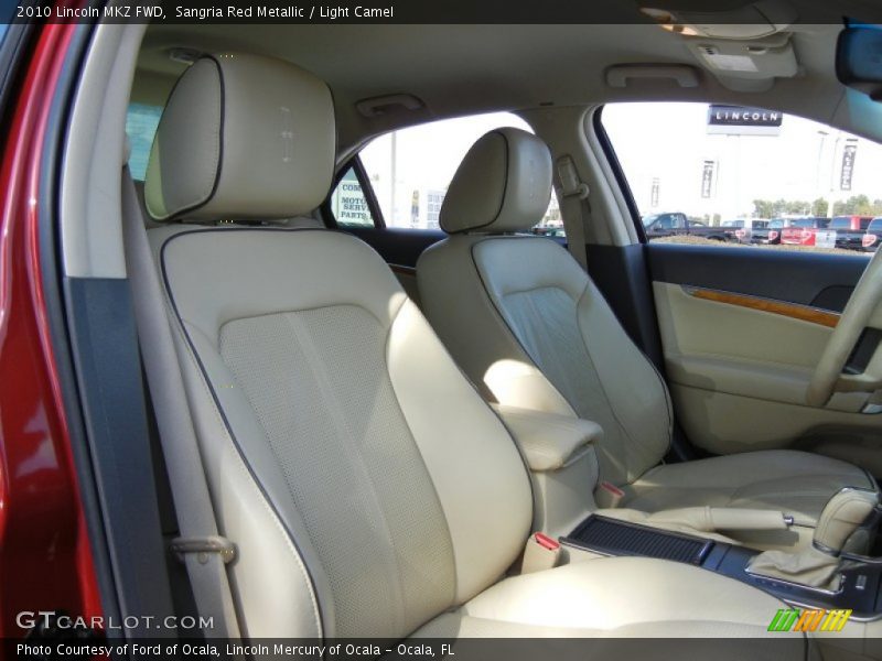 Sangria Red Metallic / Light Camel 2010 Lincoln MKZ FWD