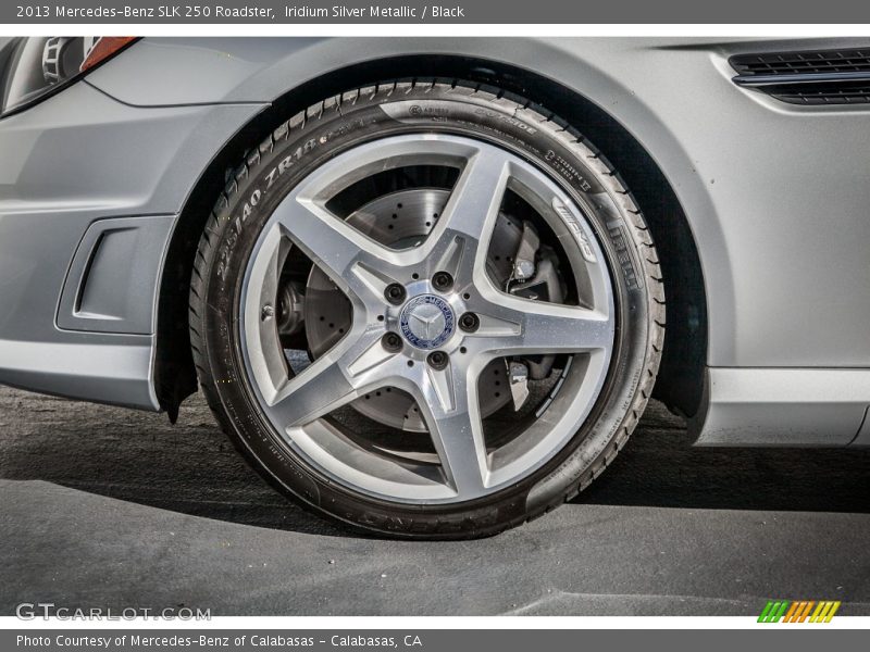 Iridium Silver Metallic / Black 2013 Mercedes-Benz SLK 250 Roadster