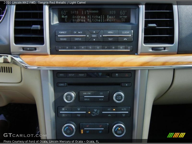 Sangria Red Metallic / Light Camel 2010 Lincoln MKZ FWD