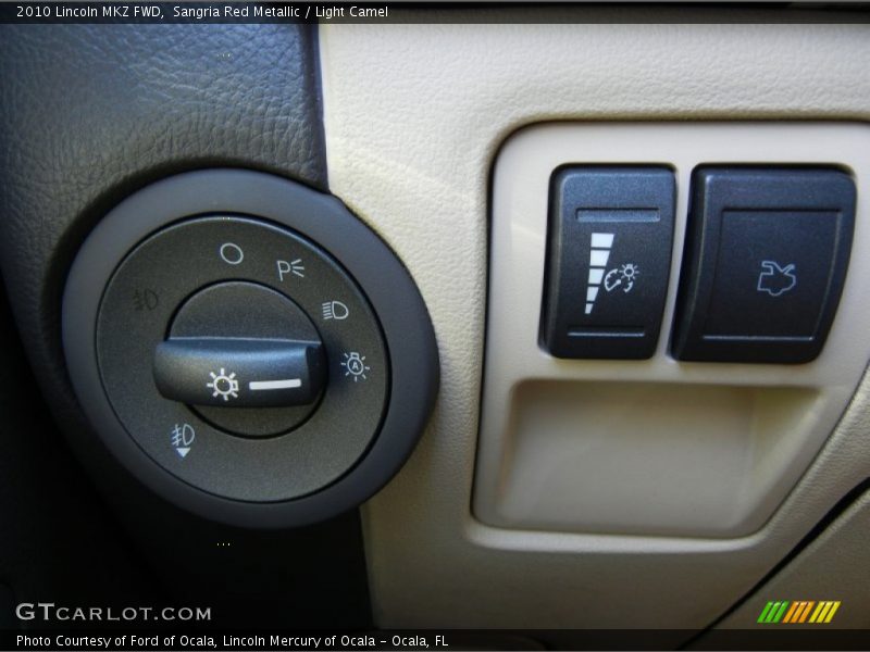 Sangria Red Metallic / Light Camel 2010 Lincoln MKZ FWD