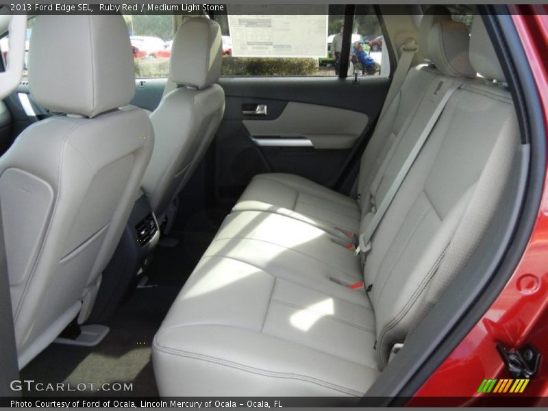 Ruby Red / Medium Light Stone 2013 Ford Edge SEL