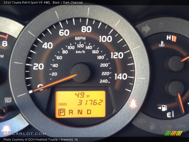 Black / Dark Charcoal 2010 Toyota RAV4 Sport V6 4WD