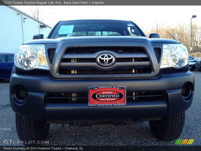Black Sand Pearl / Graphite 2010 Toyota Tacoma Regular Cab 4x4