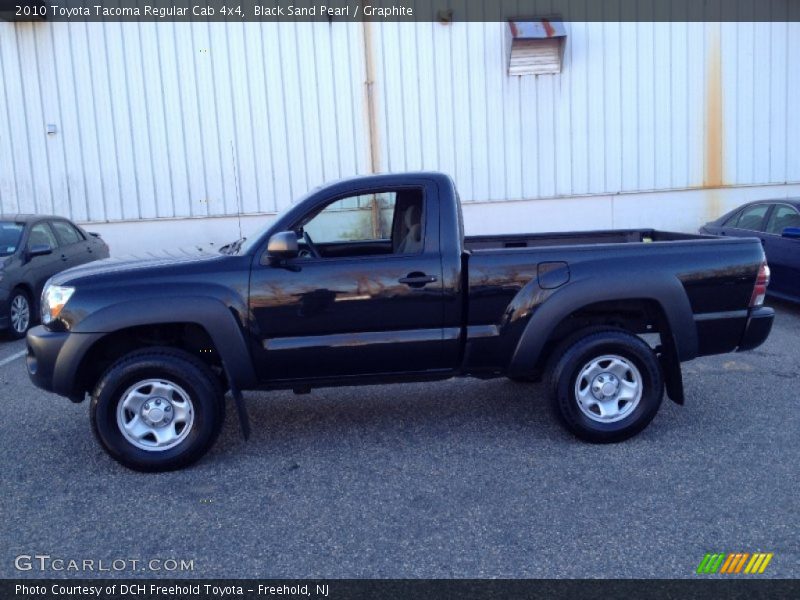Black Sand Pearl / Graphite 2010 Toyota Tacoma Regular Cab 4x4