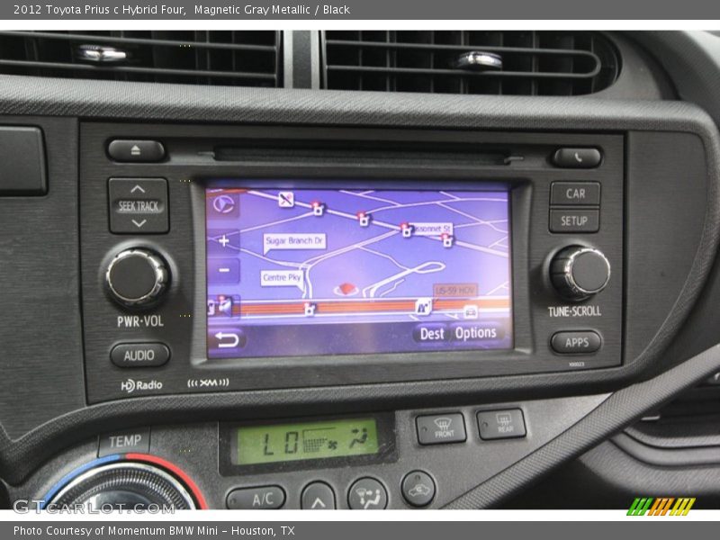 Magnetic Gray Metallic / Black 2012 Toyota Prius c Hybrid Four