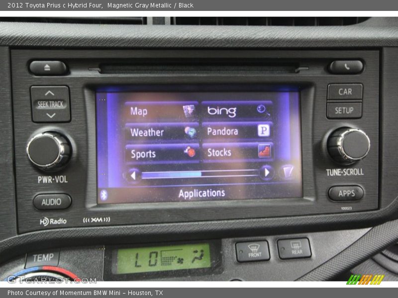 Magnetic Gray Metallic / Black 2012 Toyota Prius c Hybrid Four