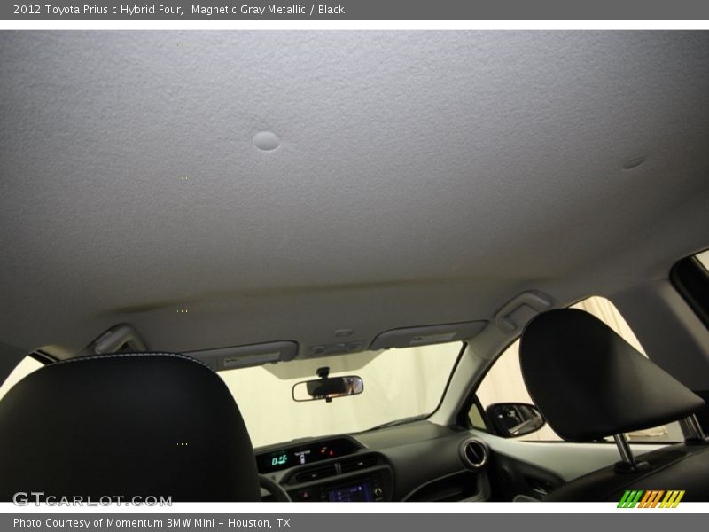 Magnetic Gray Metallic / Black 2012 Toyota Prius c Hybrid Four