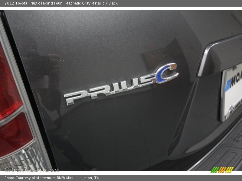 Magnetic Gray Metallic / Black 2012 Toyota Prius c Hybrid Four