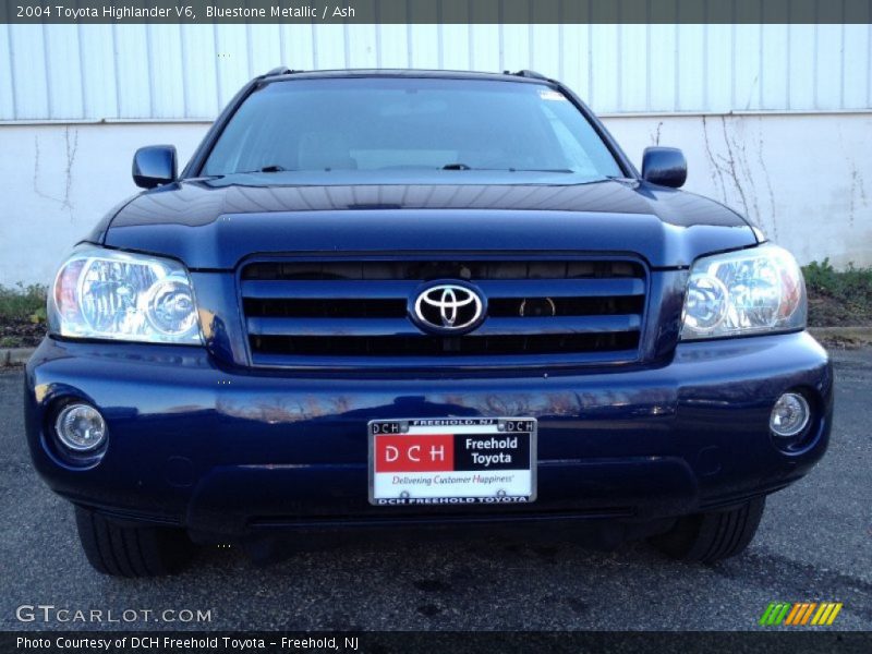 Bluestone Metallic / Ash 2004 Toyota Highlander V6