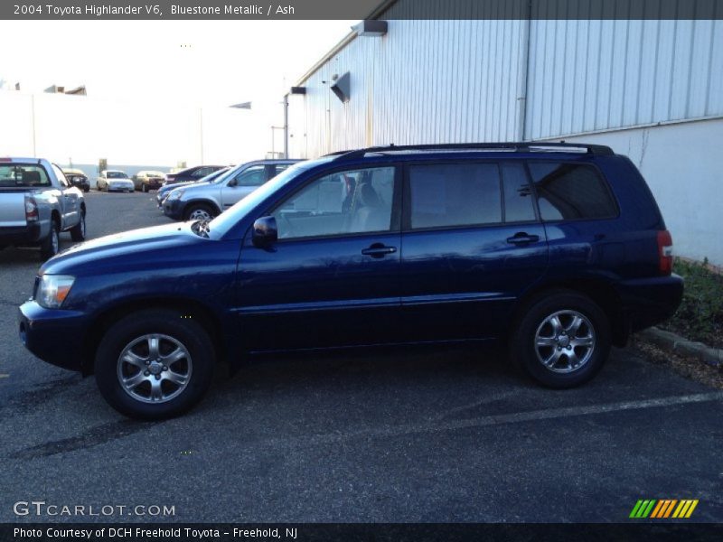 Bluestone Metallic / Ash 2004 Toyota Highlander V6