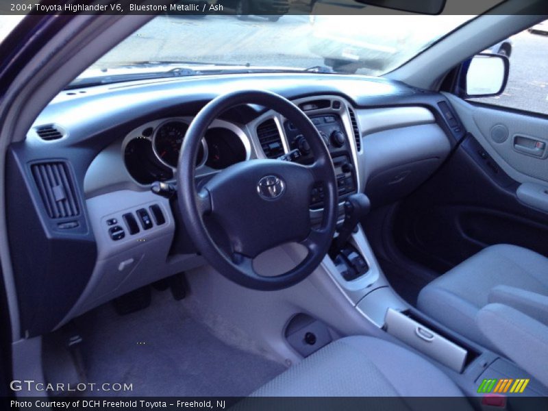 Bluestone Metallic / Ash 2004 Toyota Highlander V6