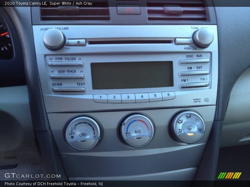 Super White / Ash Gray 2010 Toyota Camry LE
