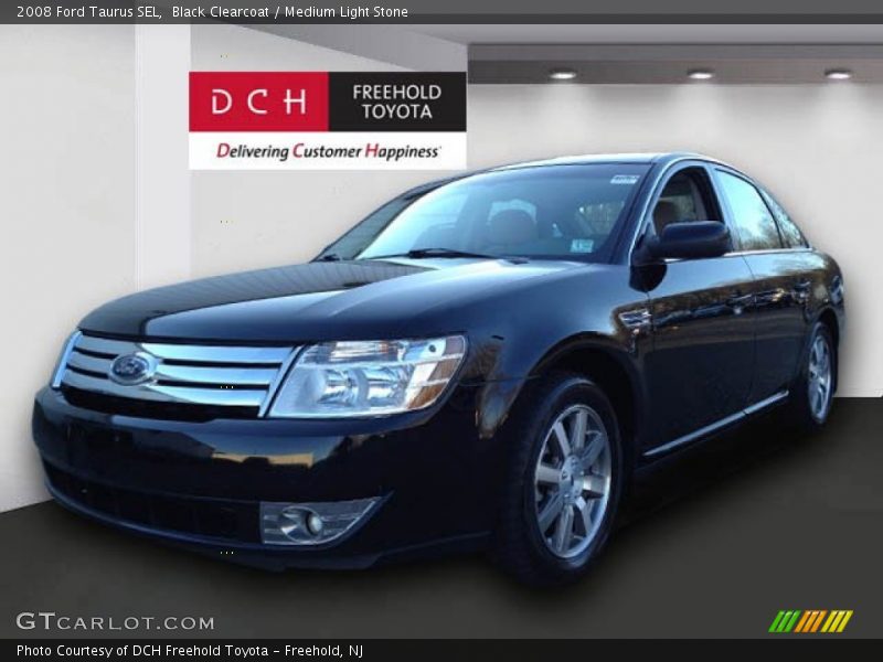 Black Clearcoat / Medium Light Stone 2008 Ford Taurus SEL