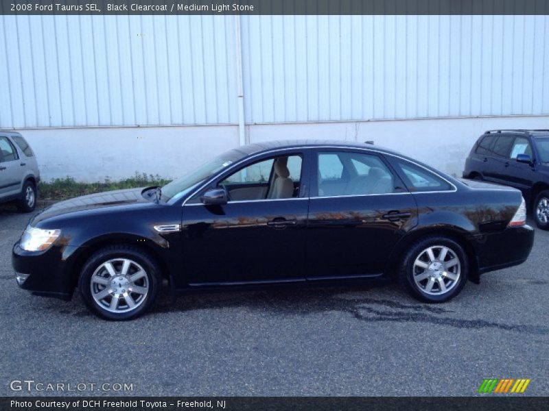 Black Clearcoat / Medium Light Stone 2008 Ford Taurus SEL