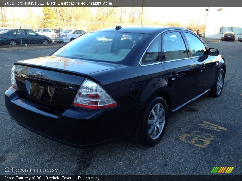 Black Clearcoat / Medium Light Stone 2008 Ford Taurus SEL