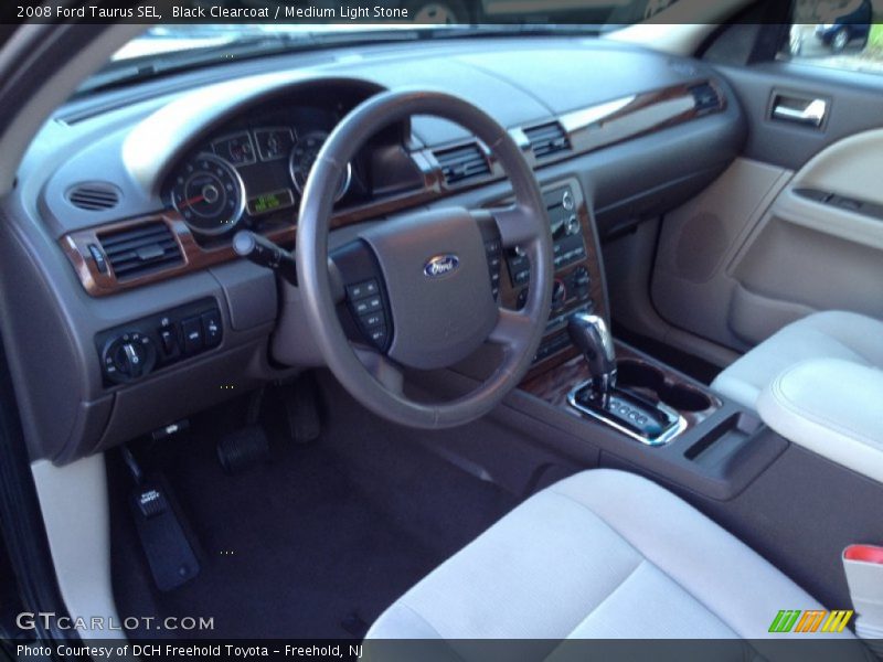 Black Clearcoat / Medium Light Stone 2008 Ford Taurus SEL