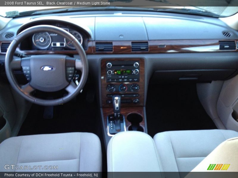 Black Clearcoat / Medium Light Stone 2008 Ford Taurus SEL