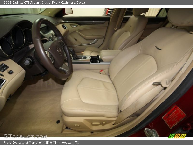 Crystal Red / Cashmere/Cocoa 2008 Cadillac CTS Sedan