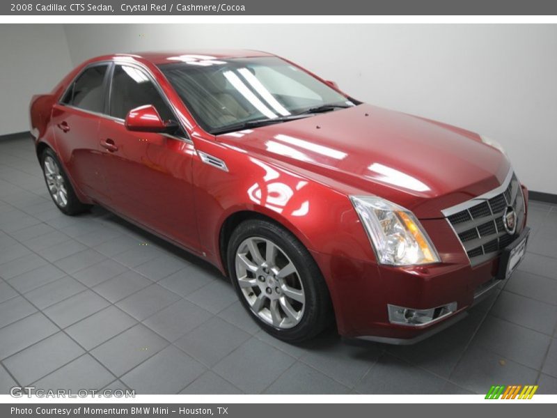 Crystal Red / Cashmere/Cocoa 2008 Cadillac CTS Sedan