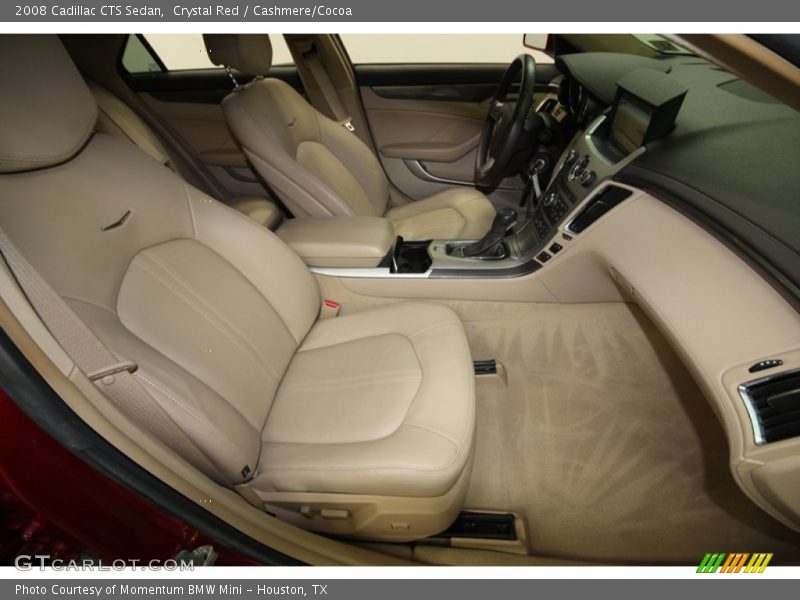 Crystal Red / Cashmere/Cocoa 2008 Cadillac CTS Sedan