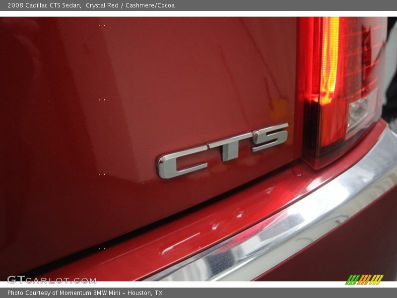 Crystal Red / Cashmere/Cocoa 2008 Cadillac CTS Sedan